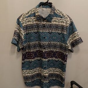 Men's Multicolor Patterned Non-Iron Shirt